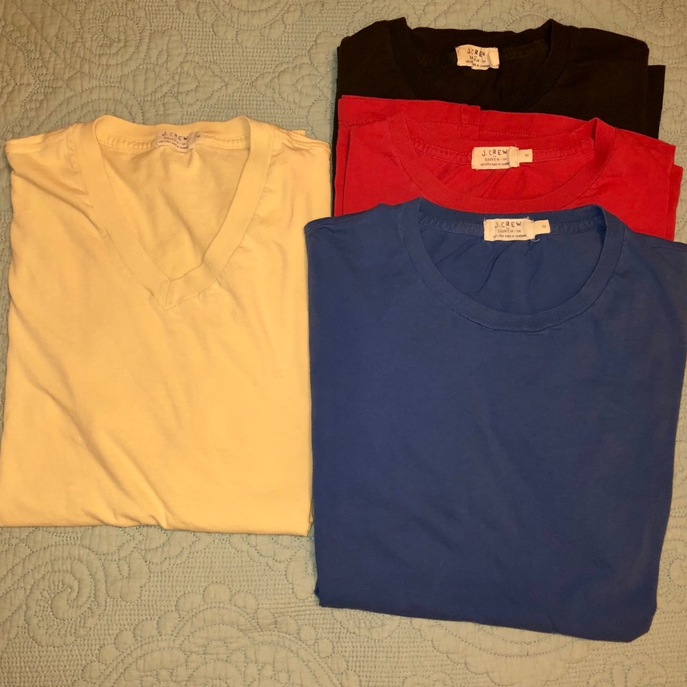 Bundle: J. Crew “Broken In” Tees. Size small.